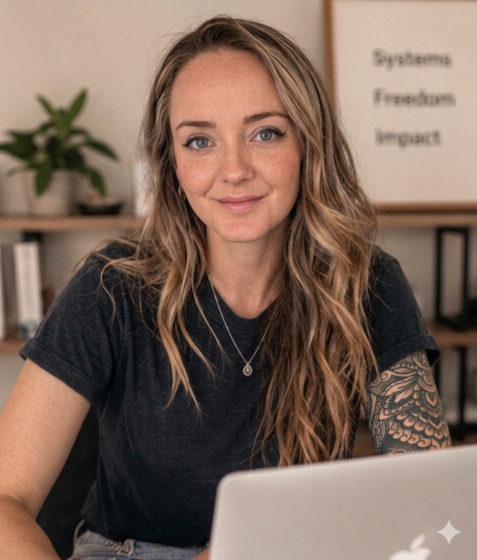 Erin Cronin at her desk, ready to dig into your operations